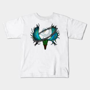 Space Moose Skull Kids T-Shirt